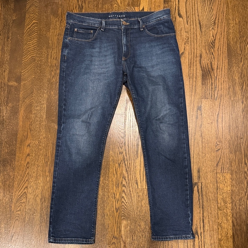 Men's Slim Fit Jeans in Deep Blue
